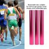 Gavigain 3Pcs Aluminum Alloy Track Field Relay Batons,Track Batons Race Equipments for Running Race Team for Outdoor Running Race Student Relay Events (Rose Red) view 2