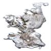 109 Gram 3.85 Ounce 2 3/4 x 1 9/10 Casted Silver Nugget EBS1373E/121123 view 2
