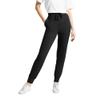 HUE Women's Super Soft Hi-Rise French Terry Jogger Pants with Pockets, Black, X-Large view 1