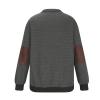 1/4 Zip Stand Collar Long Sleeve Sweatshirts for Men Casual Pullover Quilted Sweatshirts Shirts Workout Tops with Elbow view 2