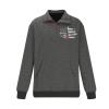 1/4 Zip Stand Collar Long Sleeve Sweatshirts for Men Casual Pullover Quilted Sweatshirts Shirts Workout Tops with Elbow view 3