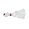 Intent Tackle Mylar Series Bucktail Jig Saltwater Fishing Lure, Fishing Jigs, Saltwater Jigs, Super Sharp Mustad Hooks, Fluke Fishing Lures (White, 6 oz) view 1