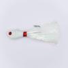 Intent Tackle Mylar Series Bucktail Jig Saltwater Fishing Lure, Fishing Jigs, Saltwater Jigs, Super Sharp Mustad Hooks, Fluke Fishing Lures (White, 6 oz) view 2