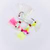 Intent Tackle Mylar Series Bucktail Jig Saltwater Fishing Lure, Fishing Jigs, Saltwater Jigs, Super Sharp Mustad Hooks, Fluke Fishing Lures (White, 6 oz) view 3