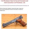 BMPL New Colt Woodsman Grips for Second Generation and Third Generation Colt Woodsman .22lr 2nd 3nd 2G 3G Hardwood Checkered Handmade view 4