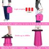 Fishboy Upgraded Square Collapsible Stool, 400lbs Max Weight, Lightweight But Sturdy, Portable Retractable Folding Telescoping Foldable Camping Stool for Adults Outdoor Fishing Hiking Travel BBQ view 4