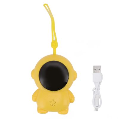 Nachukan Mini Cute Portable Rechargeable Electric Hand Warmer, USB Charging Pocket Heater with 3 Gears, Digital Display and Lanyard for Travel School