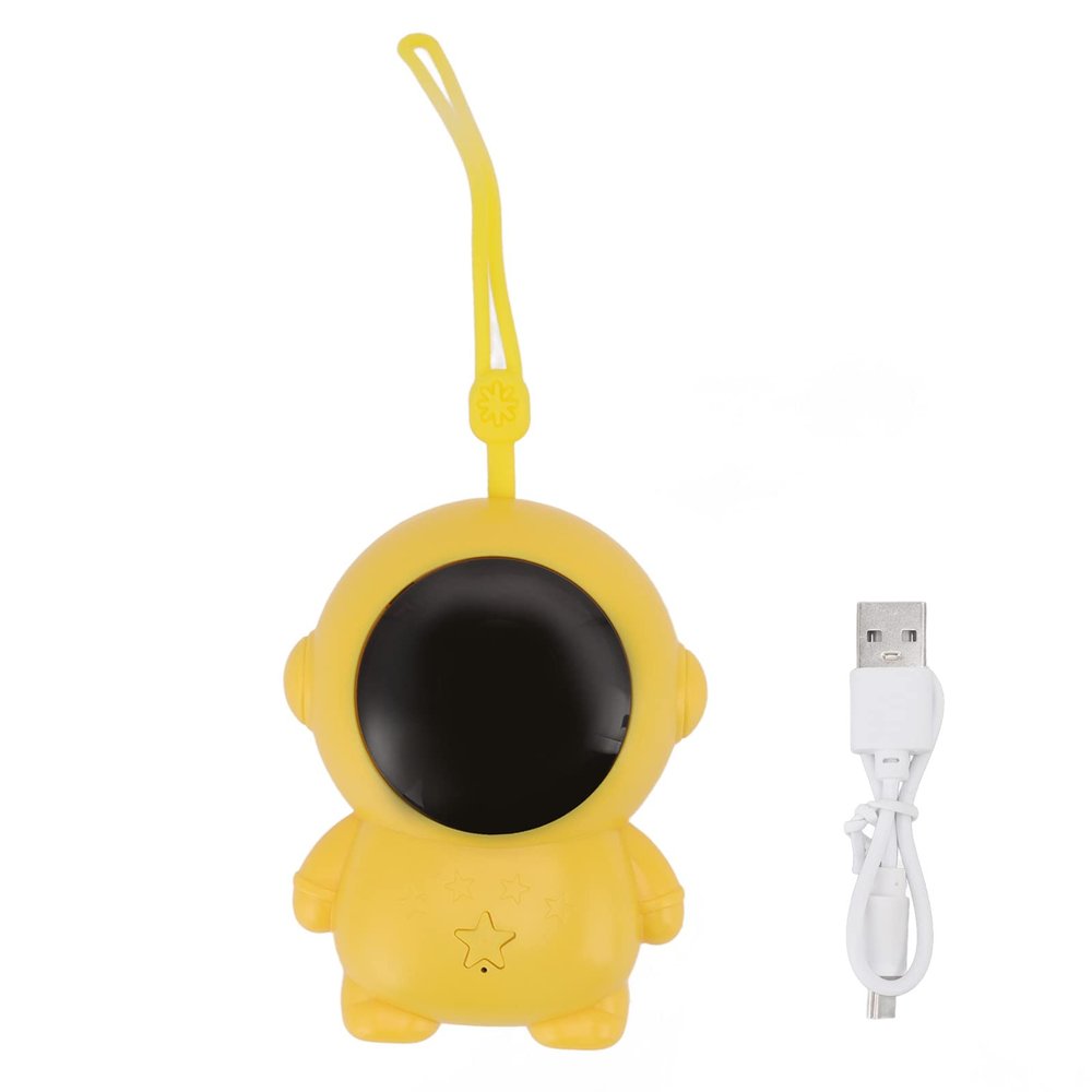 Nachukan Mini Cute Portable Rechargeable Electric Hand Warmer, USB Charging Pocket Heater with 3 Gears, Digital Display and Lanyard for Travel School