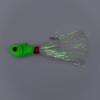Intent Tackle Mylar Series Bucktail Jig Saltwater Fishing Lure, Fishing Jigs, Saltwater Jigs, Super Sharp Mustad Hooks, Fluke Fishing Lures (Glow, 3 oz) view 2