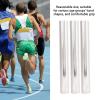 Gavigain 3Pcs Aluminum Alloy Track Field Relay Batons,Track Batons Race Equipments for Running Race Team for Outdoor Running Race Student Relay Events (Silver) view 2