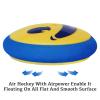 New Air Hockey Pucks and Paddles - Rechargeable Floating Air Hockey Pucks for Any Flat Surface, Include a Charging Cable and Electronic Rechargeable Mini Air Hockey Pucks, 2 Air Hocky Strikers view 2