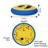 New Air Hockey Pucks and Paddles - Rechargeable Floating Air Hockey Pucks for Any Flat Surface, Include a Charging Cable and Electronic Rechargeable Mini Air Hockey Pucks, 2 Air Hocky Strikers view 3
