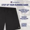 Champion Gym Shorts Men Big and Tall - 2 Pack Performance Dry Fit Running Shorts Black/Silver view 3