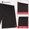 Champion Gym Shorts Men Big and Tall - 2 Pack Performance Dry Fit Running Shorts Black/Silver view 4