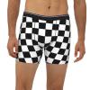ACTYDER Black White Race Checkered Flag Men's Boxer Briefs, Mens Trunks Underwear Wicking-Breathable Underpants Large view 2