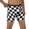 ACTYDER Black White Race Checkered Flag Men's Boxer Briefs, Mens Trunks Underwear Wicking-Breathable Underpants Large view 4