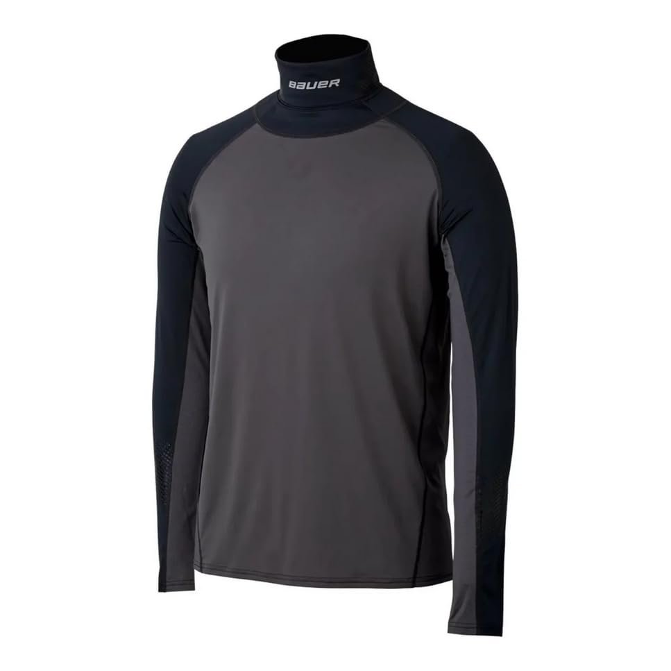 Bauer - Senior Long Sleeve Neckprotect (Grey, M), Medium