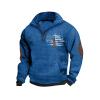 1/4 Zip Stand Collar Long Sleeve Sweatshirts for Men Casual Pullover Quilted Sweatshirts Shirts Workout Tops with Elbow view 1