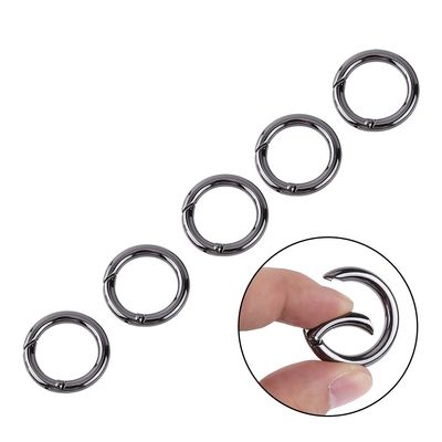 5PCS Round Carabiners Snap, Zinc Alloy High Strength Quick Release Spring O Rings Keyring Buckle Accessory & Keychain Carabiners Accessories