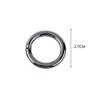 5PCS Round Carabiners Snap, Zinc Alloy High Strength Quick Release Spring O Rings Keyring Buckle Accessory & Keychain Carabiners Accessories view 3