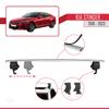accessorypart Compatible with Kia Stinger 2018-2023 ACE-4 Car Roof Rack Cross Bar Grey Aluminium 2 Bars view 3