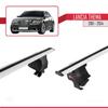 accessorypart Compatible with Lancia Thema 2 2011-2014 ACE-4 Car Roof Rack Cross Bar Grey Aluminium 2 Bars view 4