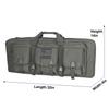 32 Inch Tactical Double Long Gun Bag Case Backpack w/Pistol Handgun Case,Lockable Zipper Padded Side Carry Strap for Shooting Range Sports Storage and Transport Hunting view 3