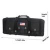 32 Inch Tactical Double Long Gun Bag Case Backpack w/Pistol Handgun Case,Lockable Zipper Padded Side Carry Strap for Shooting Range Sports Storage and Transport Hunting view 3