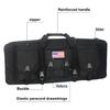 32 Inch Tactical Double Long Gun Bag Case Backpack w/Pistol Handgun Case,Lockable Zipper Padded Side Carry Strap for Shooting Range Sports Storage and Transport Hunting view 4