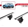 accessorypart Compatible with Opel/Vauxhall Crossland X 2017-2020 ACE-4 Car Roof Rack Cross Bar Grey Aluminium 2 Bars view 4
