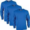 Adult Ultra Cotton Long-Sleeve T-Shirt, Royal, XL (3-Pack) view 1
