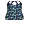 EVANS Women's Halter Back Print Swim Dress, ALVA view 4