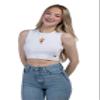 Hype & Vice Cut-Off Tank for Women (Medium) - Arizona State University Top for Women, Cropped Fit Tank, College Shirts for Game Days - White view 1