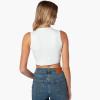 Hype & Vice Cut-Off Tank for Women (Medium) - Arizona State University Top for Women, Cropped Fit Tank, College Shirts for Game Days - White view 3