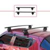 Compatible with Nissan Juke (F15) 2010-2019 ACE-4 Car Roof Rack Cross Bar Black Aluminium 2 Bars view 2
