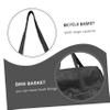 2pcs Detachable Mountain Bike Front Basket with Capacity Canvas Bag Convenient Folding Bicycle Storage for Groceries School Supplies and More view 3