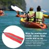 2Pcs Safety Travel Flag Kit - Red Warning Flag with Webbing for Kayak, Canoe, and Towing Safety Equipment view 3