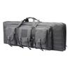 42 Inch Tactical Double Long Gun Bag Case Backpack w/Pistol Handgun Case,Lockable Zipper Padded Side Carry Strap for Shooting Range Sports Storage and Transport Hunting view 1