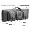 42 Inch Tactical Double Long Gun Bag Case Backpack w/Pistol Handgun Case,Lockable Zipper Padded Side Carry Strap for Shooting Range Sports Storage and Transport Hunting view 4