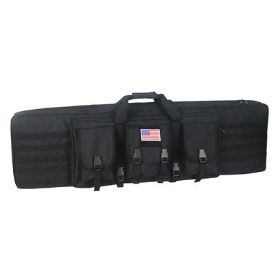HYKING 48 Inch Tactical Double Long Gun Bag Case Backpack w/Pistol Handgun Case,Lockable Zipper Padded Side Carry Strap for Shooting Range Sports Storage and Transport Hunting