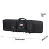 HYKING 48 Inch Tactical Double Long Gun Bag Case Backpack w/Pistol Handgun Case,Lockable Zipper Padded Side Carry Strap for Shooting Range Sports Storage and Transport Hunting view 3