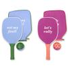 Kate Spade New York Let's Rally Blue and Pink Pickleball Set Including 2 Paddles, 2 Paddle Covers, and 2 Pickleball Balls Two Tone, Let's Rally view 1