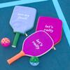 Kate Spade New York Let's Rally Blue and Pink Pickleball Set Including 2 Paddles, 2 Paddle Covers, and 2 Pickleball Balls Two Tone, Let's Rally view 3