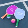 Kate Spade New York Let's Rally Blue and Pink Pickleball Set Including 2 Paddles, 2 Paddle Covers, and 2 Pickleball Balls Two Tone, Let's Rally view 4