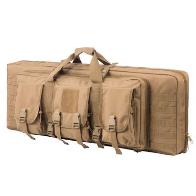 42 Inch Tactical Double Long Gun Bag Case Backpack w/Pistol Handgun Case,Lockable Zipper Padded Side Carry Strap for Shooting Range Sports Storage and Transport Hunting
