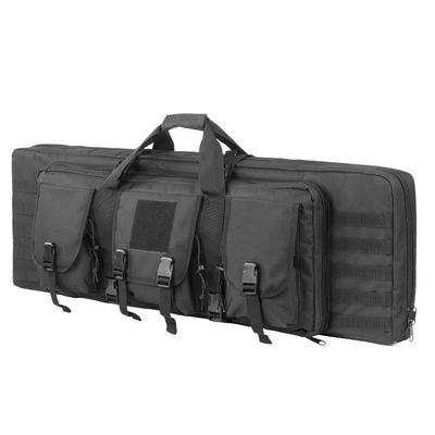 38 Inch Tactical Double Long Gun Bag Case Backpack w/Pistol Handgun Case,Lockable Zipper Padded Side Carry Strap for Shooting Range Sports Storage and Transport Hunting