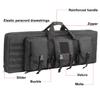 38 Inch Tactical Double Long Gun Bag Case Backpack w/Pistol Handgun Case,Lockable Zipper Padded Side Carry Strap for Shooting Range Sports Storage and Transport Hunting view 4