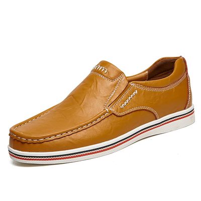 Asifn Men's Casual Driving Loafers Business Leather Men Comfort Shoes Sport Walking Light Moccasin Fashion 7.5 US Men Brown