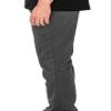 VICTORIOUS Men's Lightweight Fleece Drawstring Elastic Cuff Sweatpants FL91 - Heather Charcoal 2X-Large view 3