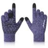 Achiou Winter Gloves, Glove for Men Women, Upgraded Touch Screen Texting Warm Running with Thermal Soft Knit Lining view 1